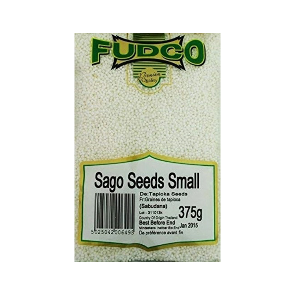 Fudco Sago Seeds Small 375G Sabudana